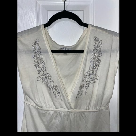 Size Small American Eagle Outfitters White Blouse, office/business shirt top - Picture 3 of 5